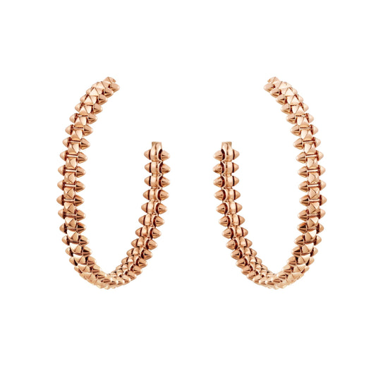 LUXEIFY CLASH LARGE HOOP EARRINGS