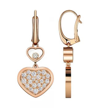 LUXEIFY HAPPY HEART EARRINGS FULL DIAMOND