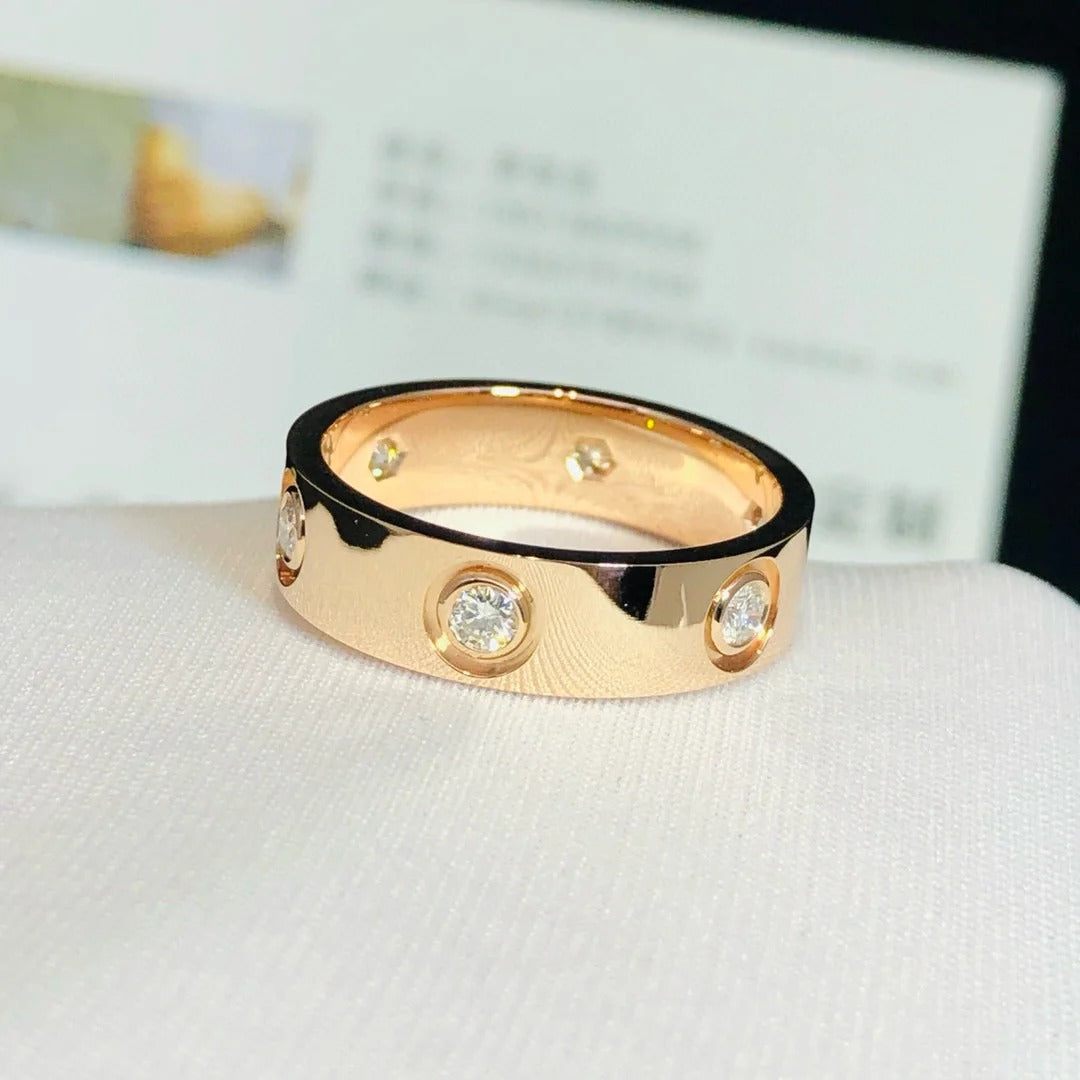 LUXEIFY LOVE RING 3.6MM 6 DIAMONDS