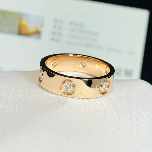LUXEIFY LOVE RING 3.6MM 6 DIAMONDS