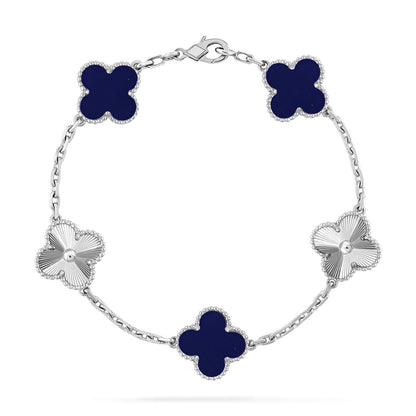 CLOVER 5 MOTIF LAPIS LAZULI BRACELET COLLECTION