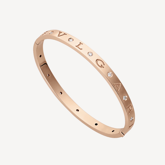 LUXEIFY ZERO 1 PINK GOLD 12 DIAMONDS BRACELET