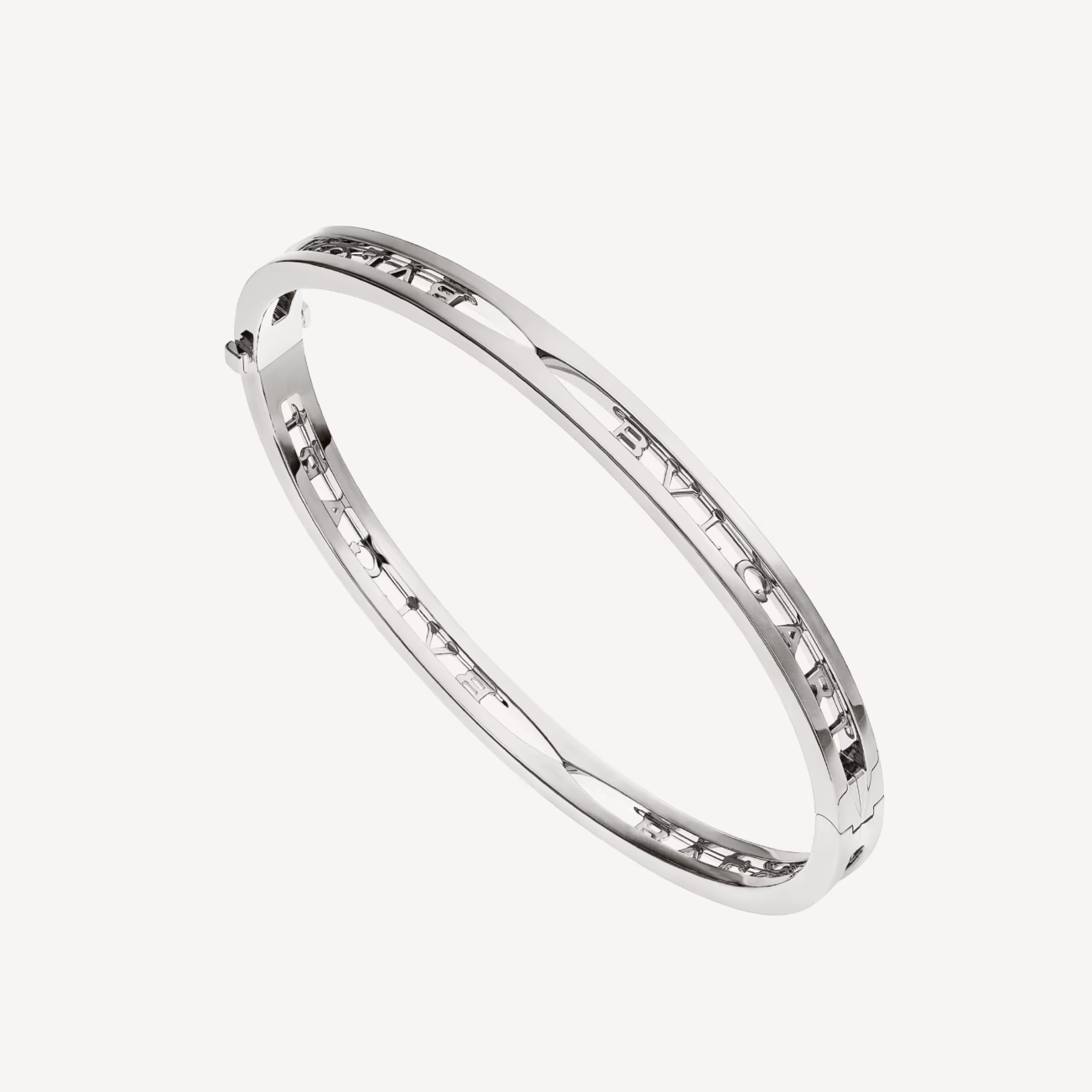 LUXEIFY ZERO 1 SPIRAL LOGO SILVER BRACELET