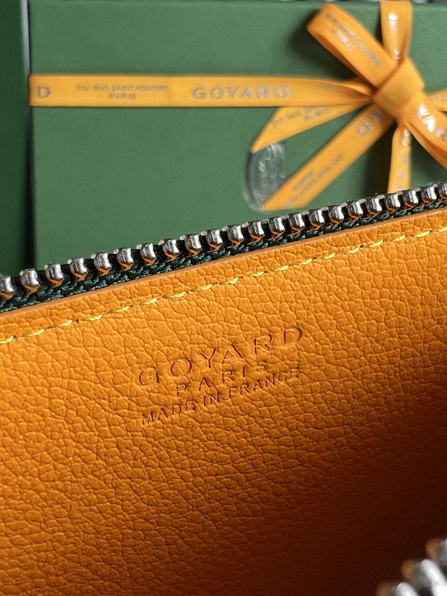 INSERT LOUISE 21 IN GREEN GOYARDINE CANVAS