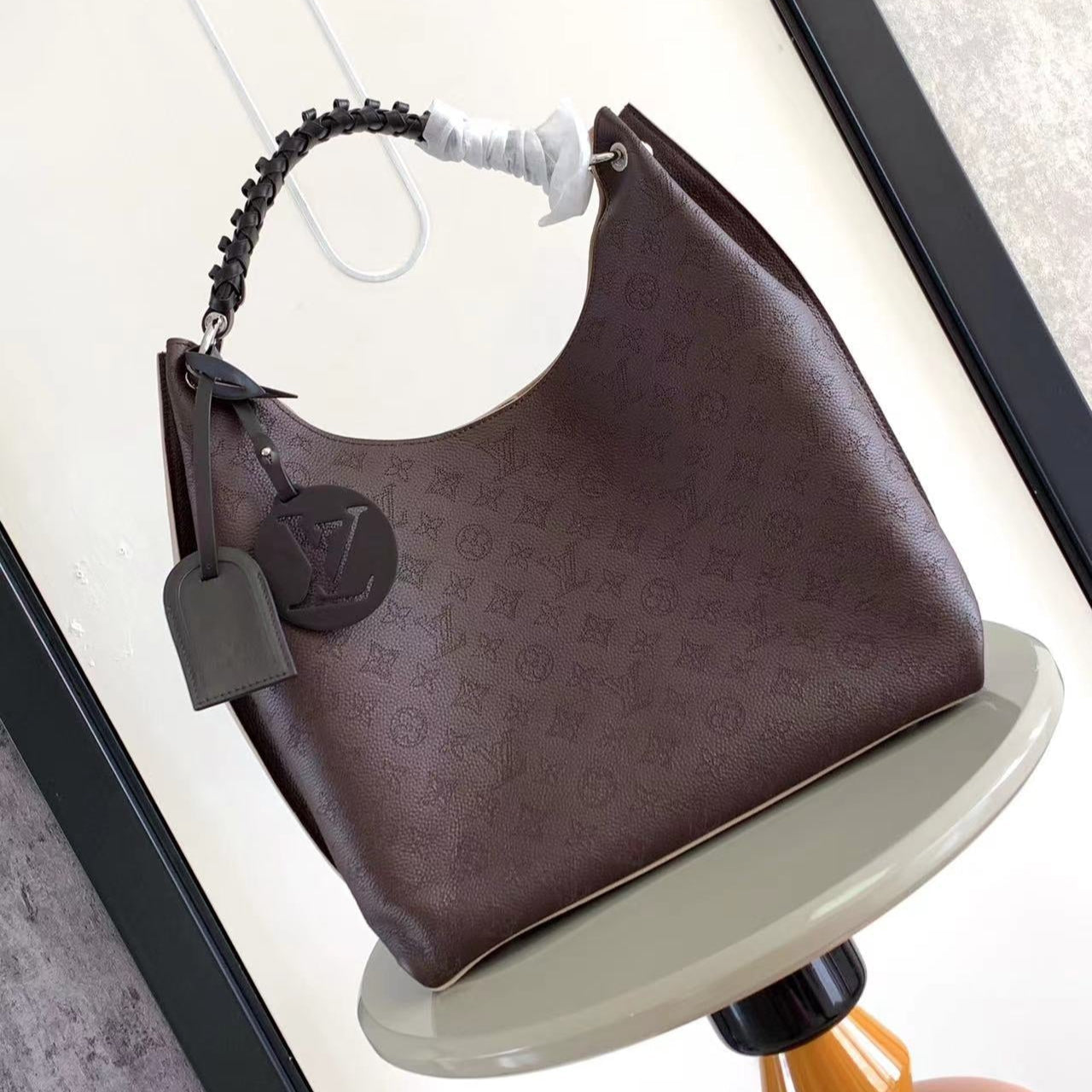 CARMEL 40 IN ROYAL RUBY MONOGRAM PERFORATED CALFSKIN – LUXEIFY