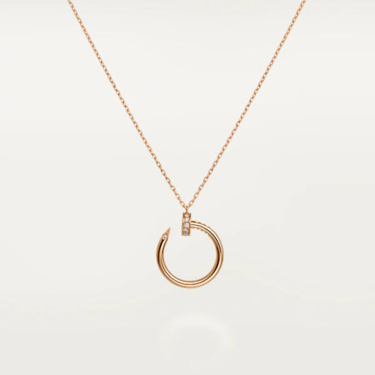 LUXEIFY JUSTE NECKLACE PINK GOLD