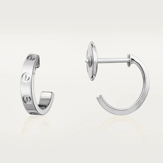 LUXEIFY LOVE EARRINGS 2.65MM SILVER