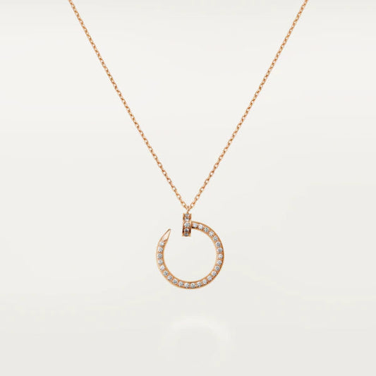 LUXEIFY JUSTE NECKLACE PINK GOLD DIAMONDS