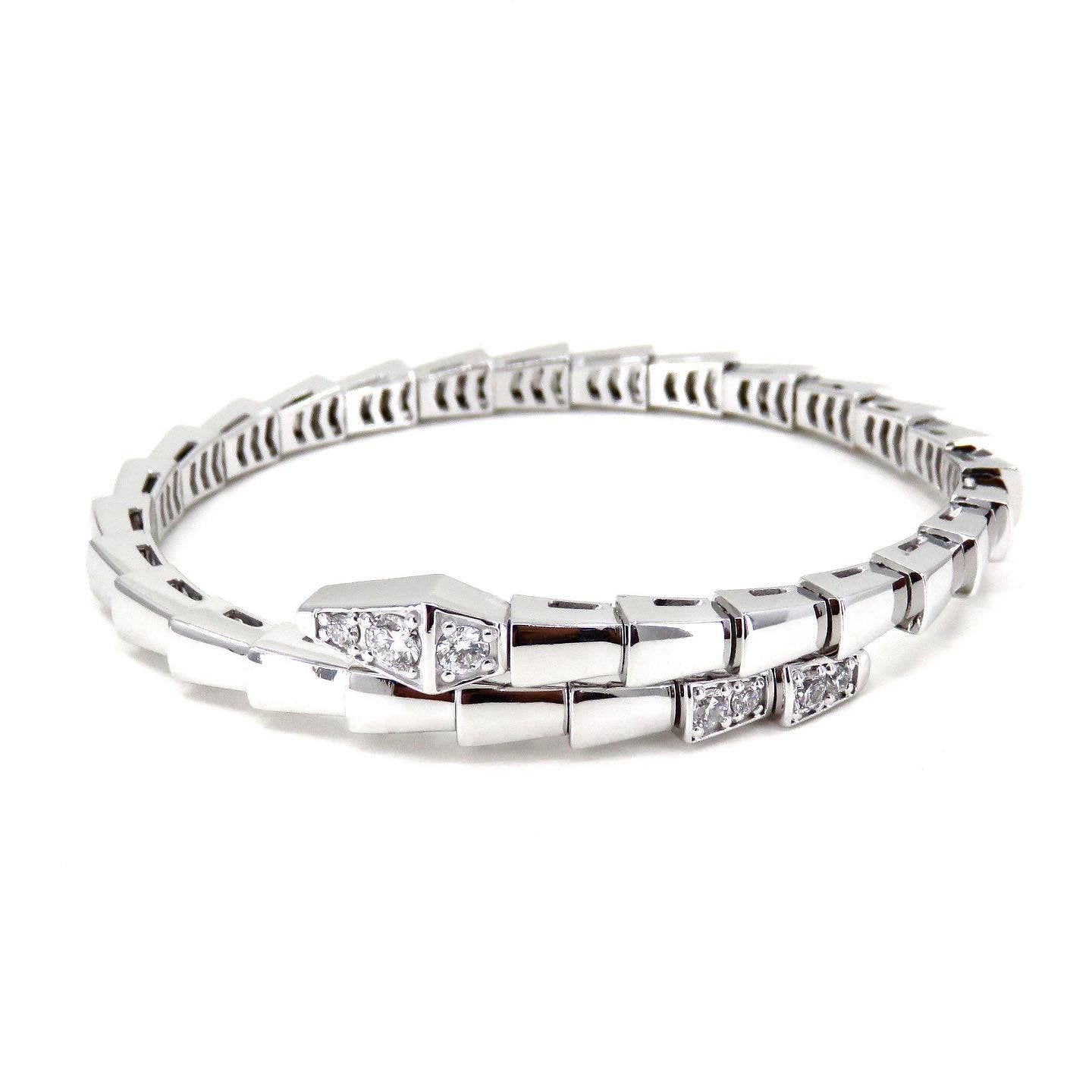 LUXEIFY SERPENTI BRACELET DIAMONDS SILVER