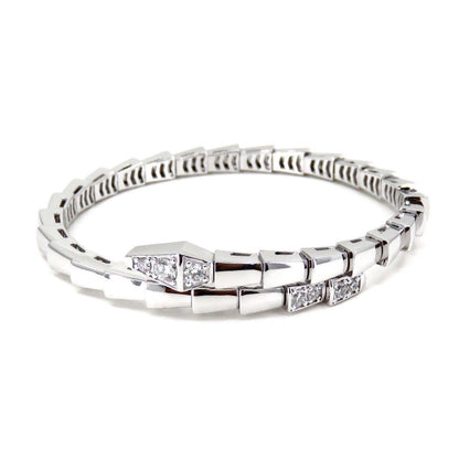 LUXEIFY SERPENTI BRACELET DIAMONDS SILVER