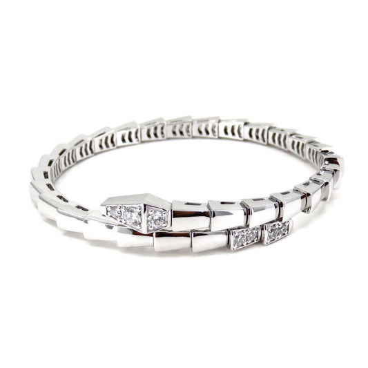 LUXEIFY SERPENTI BRACELET DIAMONDS SILVER