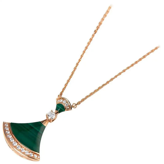 LUXEIFY DREAM NECKLACE MALACHITE DIAMOND