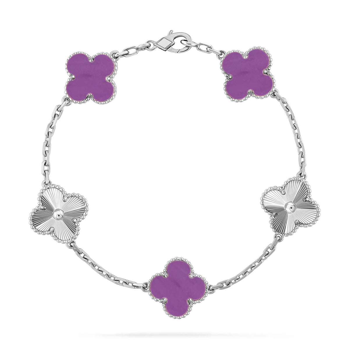CLOVER 5 MOTIF VIOLET BRACELET COLLECTION