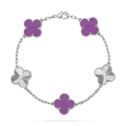 CLOVER 5 MOTIF VIOLET BRACELET COLLECTION