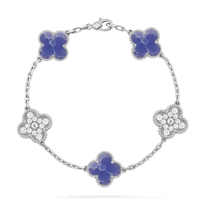 CLOVER 5 MOTIF BLUE VEINS BRACELET COLLECTION
