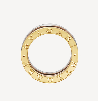 LUXEIFY ZERO 1 THREE-BAND ROSE WHITE AND YELLOW RING