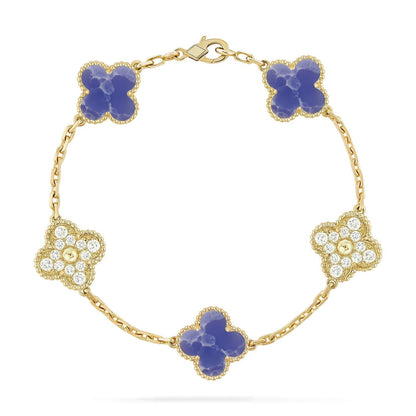 CLOVER 5 MOTIF BLUE VEINS BRACELET COLLECTION