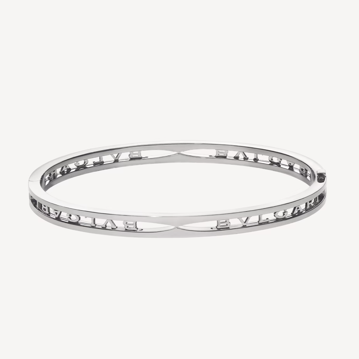 LUXEIFY ZERO 1 SPIRAL LOGO SILVER BRACELET