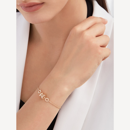 LUXEIFY ZERO 1 SOFT PINK GOLD BRACELET