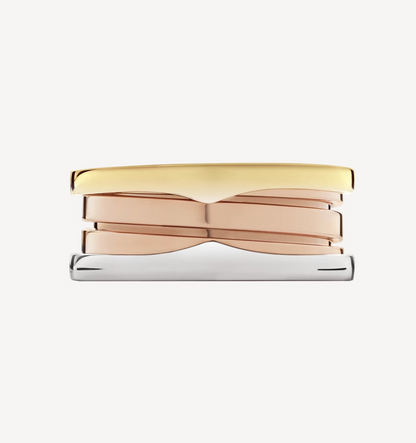 LUXEIFY ZERO 1 THREE-BAND ROSE WHITE AND YELLOW RING