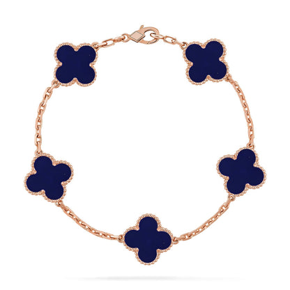 CLOVER 5 MOTIF LAPIS LAZULI BRACELET COLLECTION