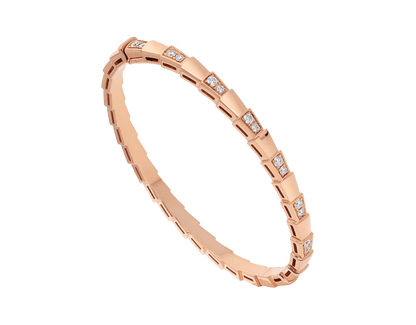 LUXEIFY SERPENTI BRACELET PINK GOLD DIAMOND