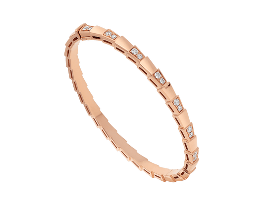 LUXEIFY SERPENTI BRACELET PINK GOLD DIAMOND