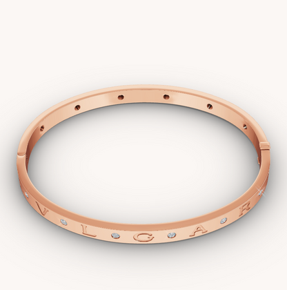 LUXEIFY ZERO 1 PINK GOLD 12 DIAMONDS BRACELET