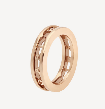 LUXEIFY ZERO 1 ONE-BAND WITH OPENWORK LOGO SPIRAL RING