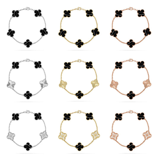 CLOVER 5 MOTIF PULSAR STONE BRACELET COLLECTION