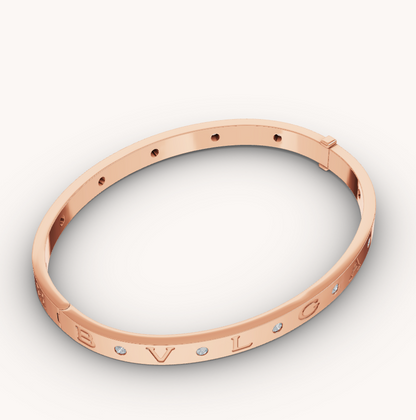 LUXEIFY ZERO 1 PINK GOLD 12 DIAMONDS BRACELET