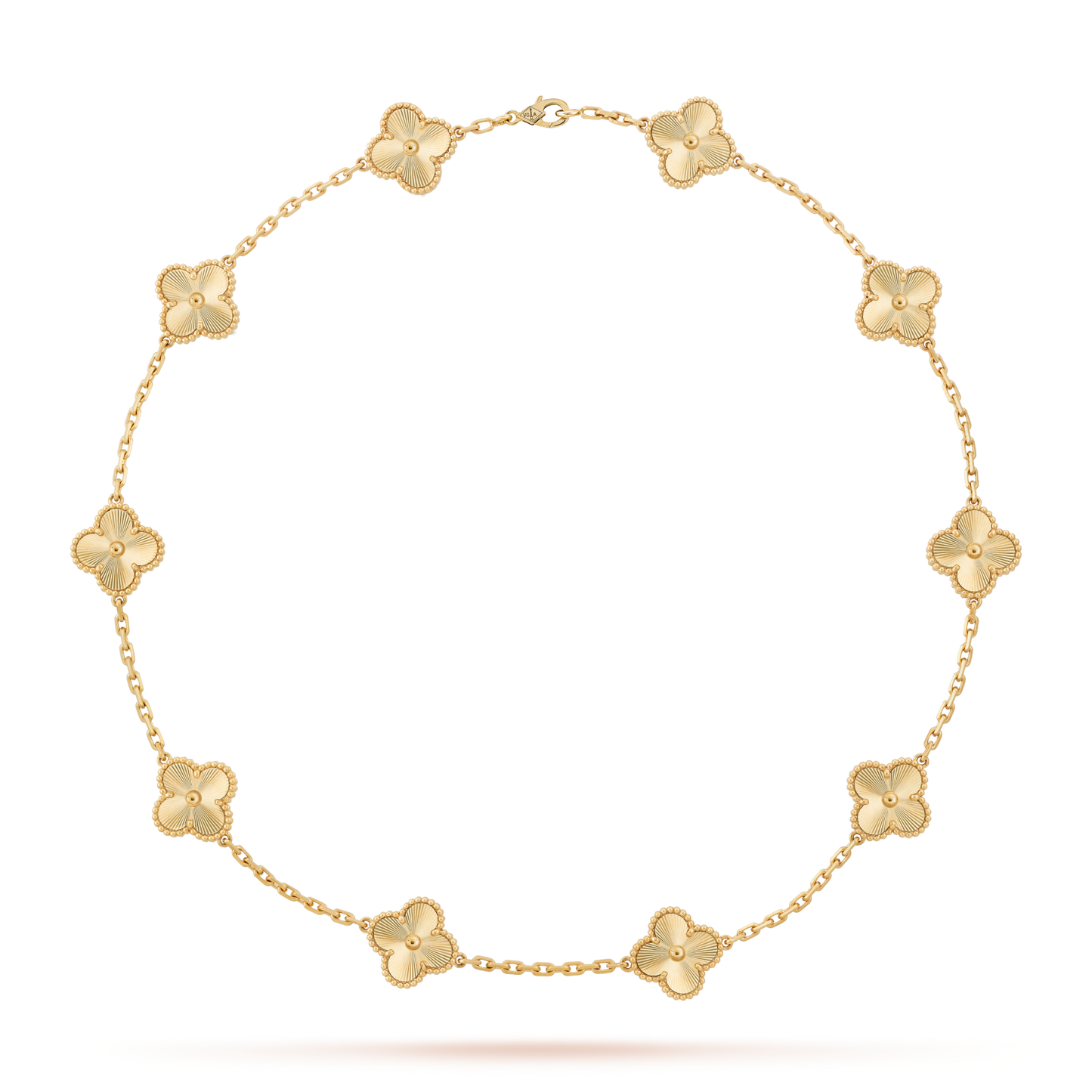 CLOVER 10 MOTIFS LASER NECKLACE