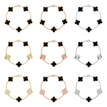 CLOVER 5 MOTIF ONYXS BRACELET COLLECTION