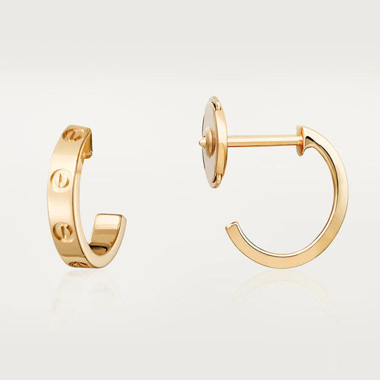 LUXEIFY LOVE EARRINGS 2.65MM PINK GOLD