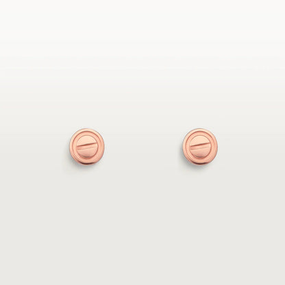 LUXEIFY LOVE EARRINGS PINK GOLD 10MM