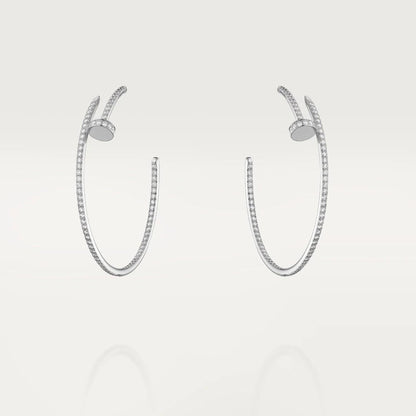 LUXEIFY JUSTE EARRINGS FULL DIAMONDS 1.8MM