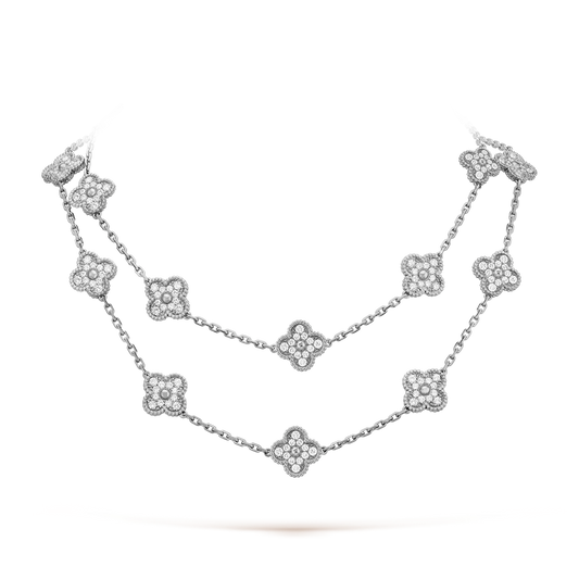CLOVER 20 MOTIFS DIAMOND SILVER