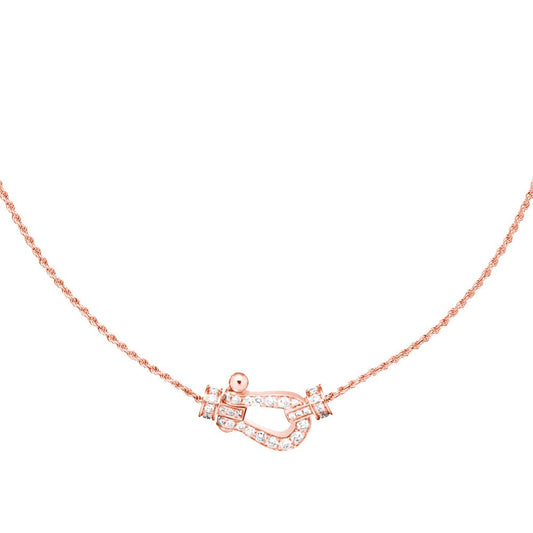 LUXEIFY FORCE 10 PINK GOLD DIAMOND NECKLACE