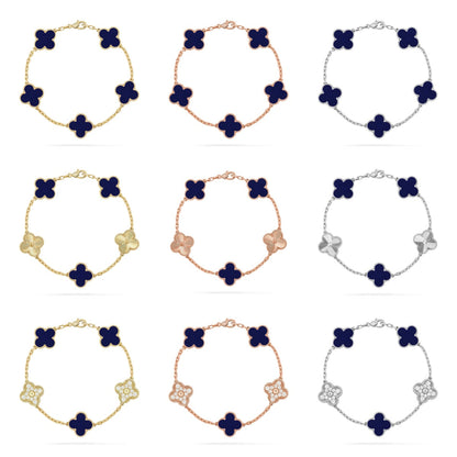 CLOVER 5 MOTIF LAPIS LAZULI BRACELET COLLECTION