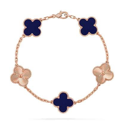 CLOVER 5 MOTIF LAPIS LAZULI BRACELET COLLECTION