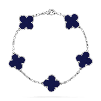 CLOVER 5 MOTIF LAPIS LAZULI BRACELET COLLECTION