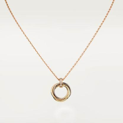 LUXEIFY TRINITY NECKLACE GOLD  DIAMONDS