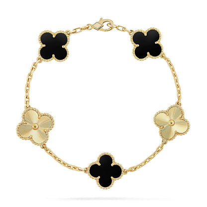CLOVER 5 MOTIF ONYXS BRACELET COLLECTION