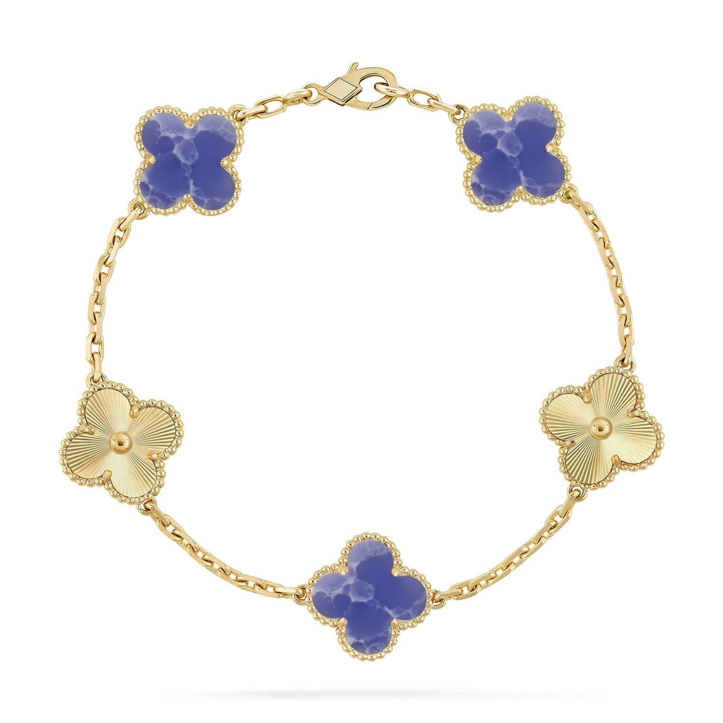 CLOVER 5 MOTIF BLUE VEINS BRACELET COLLECTION