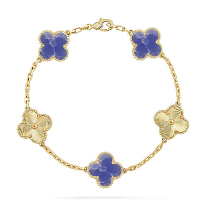 CLOVER 5 MOTIF BLUE VEINS BRACELET COLLECTION