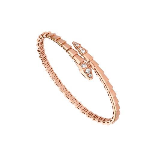 LUXEIFY SERPENTI BRACELET DIAMONDS PINK GOLD