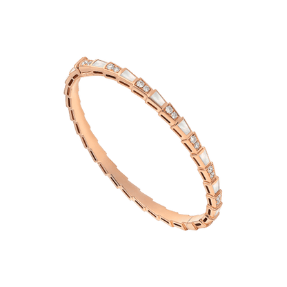 LUXEIFY SERPENTI BRACELET PINK GOLD MOP DIAMOND