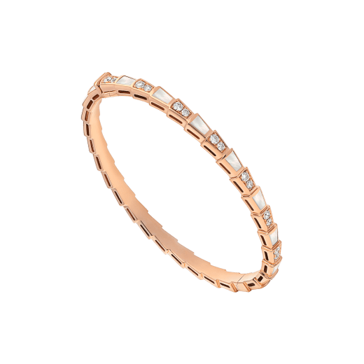 LUXEIFY SERPENTI BRACELET PINK GOLD MOP DIAMOND