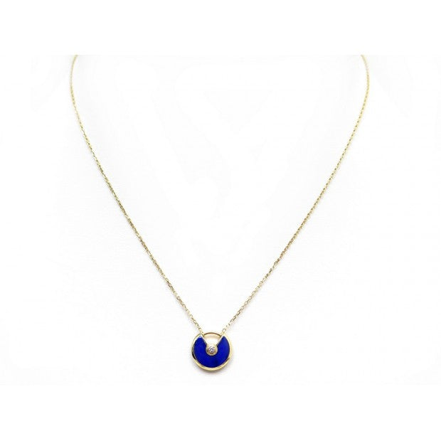 LUXEIFY AMULETTE ROSE GOLD AGATE NECKLACE