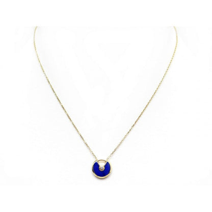 LUXEIFY AMULETTE ROSE GOLD AGATE NECKLACE